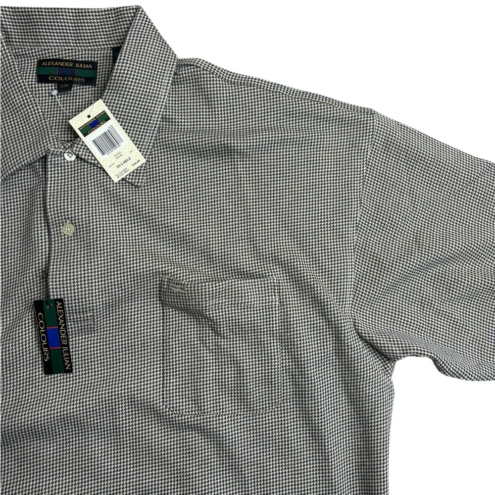 Alexander Julian Colours Polo Shirt Men’s XXL NWT Pocket Classic Fit‎ Cotton
